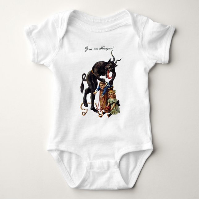 Krampus Baby Strampler (Vorderseite)