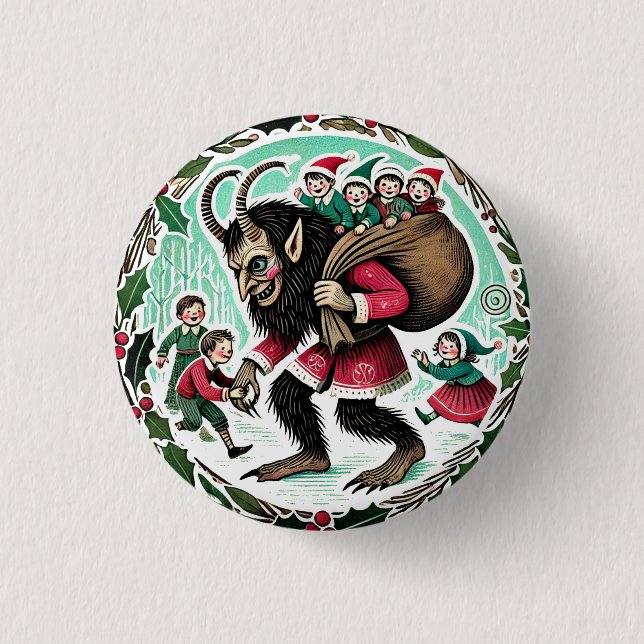 Krampus Christmas                                  Button (Vorderseite)