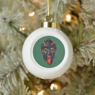 Krampus Christmas Keramik Kugel-Ornament
