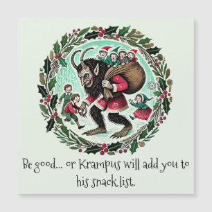 Krampus Christmas Magnetkarte