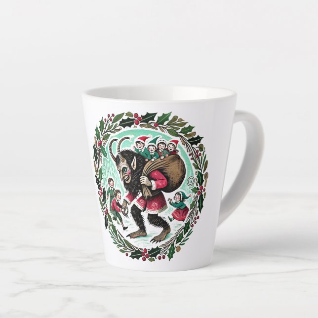 Krampus Christmas Milchtasse (Rechte Ecke)
