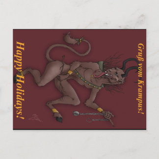 Krampus Christmas Post Card Feiertagspostkarte