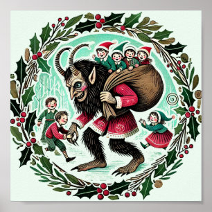 Krampus Christmas Poster