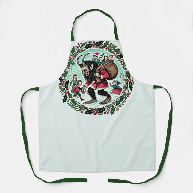 Krampus Christmas Schürze (Vorderseite)