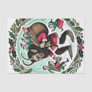 Krampus Christmas Seidenpapier