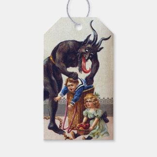 Krampus Christmas Tag Geschenkanhänger