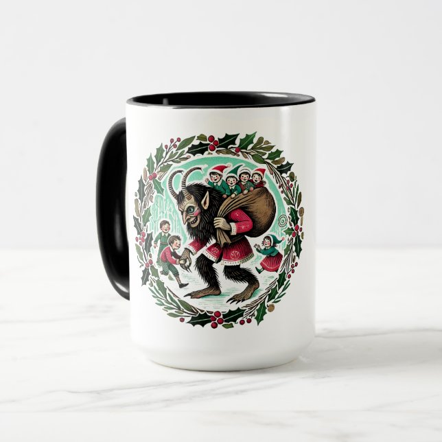 Krampus Christmas Tasse (Vorderseite Links)