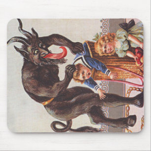 Krampus entführt Kinder Mousepad