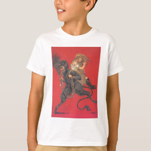 Krampus entführt Mädchen T-Shirt