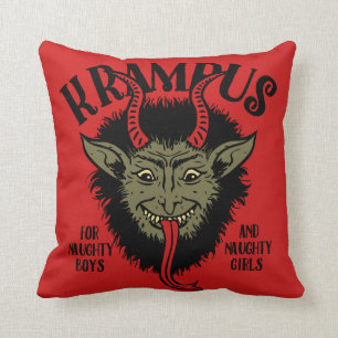 Krampus Face Naughty Kissen