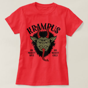 Krampus Face Naughty T-Shirt