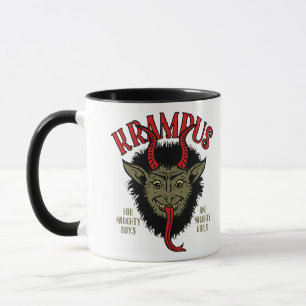Krampus Face Naughty Tasse