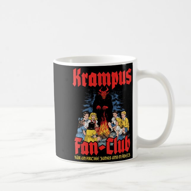 Krampus Fan-club Ugly Xmas German Christmas Demon  Kaffeetasse (Rechts)
