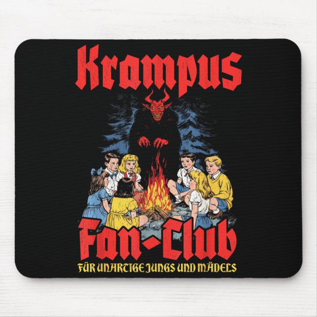 Krampus Fan-club Ugly Xmas German Christmas Demon  Mousepad (Vorne)