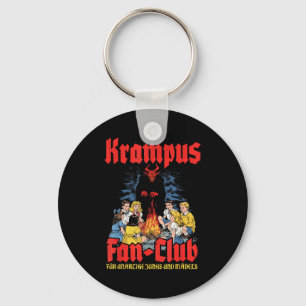 Krampus-Fanclub Hässlich Weihnachten Deutscher Wei Schlüsselanhänger
