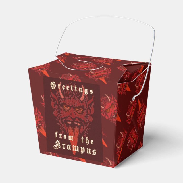 Krampus Favor Box Geschenkschachtel (Vorderseite)