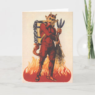 Krampus Feiertagskarte