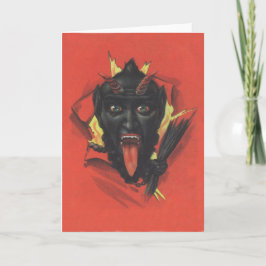 Krampus Feiertagskarte
