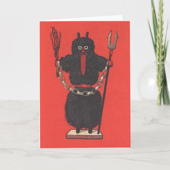 Krampus Feiertagskarte (Vorderseite)