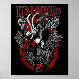 Krampus Frohe Weihnachten Feiertag Chrismas Horror Poster