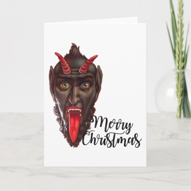 Krampus fröhliche Weihnachten (Vorderseite)