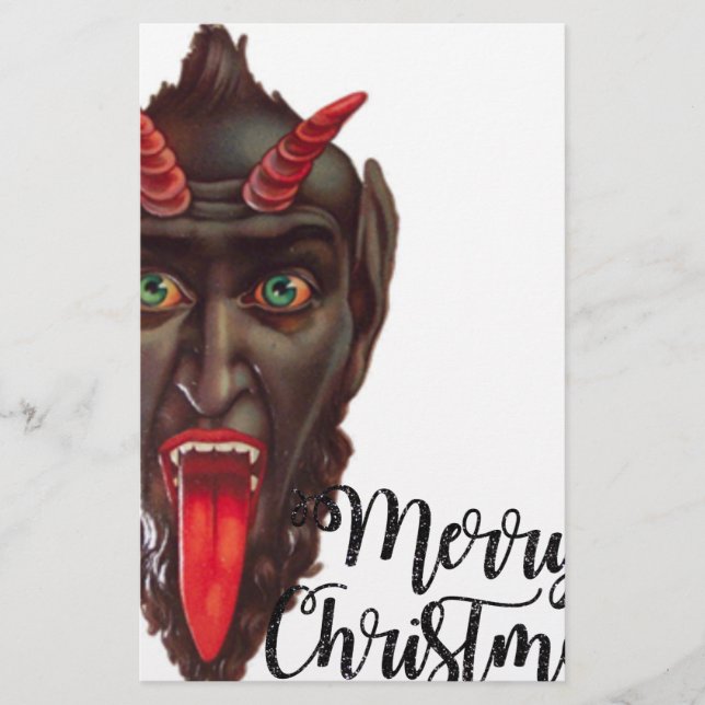 Krampus fröhliche Weihnachten (Vorderseite)