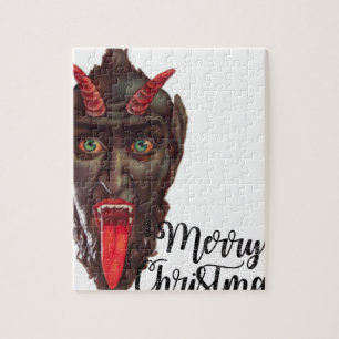 Krampus fröhliche Weihnachten Puzzle