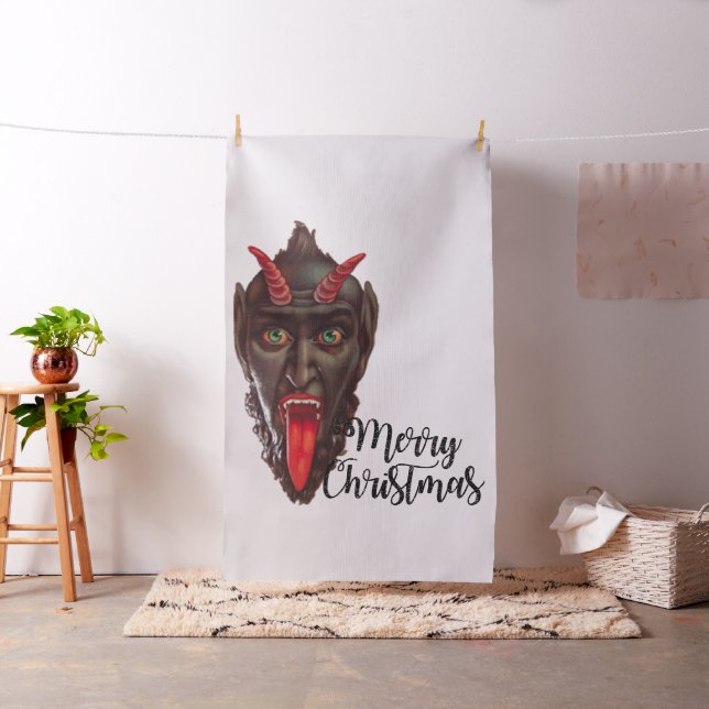 Krampus fröhliche Weihnachtsstoffe Stoff (Beispiel)