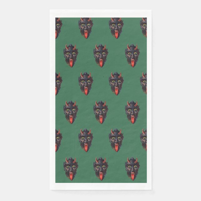 Krampus Gasttuch Napkin Serviette (Vorderseite)