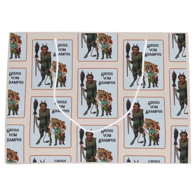 Krampus-Geschenktasche Große Geschenktüte (Vorderseite)