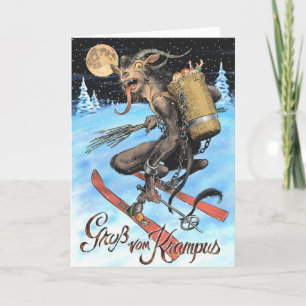 Krampus Gruß-Karte 2017 Feiertagskarte