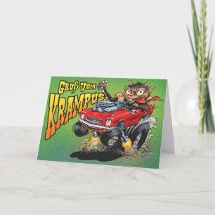 Krampus Gruß-Karte Feiertagskarte
