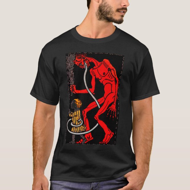 Krampus hat eine lange Zunge! T-Shirt (Vorderseite)