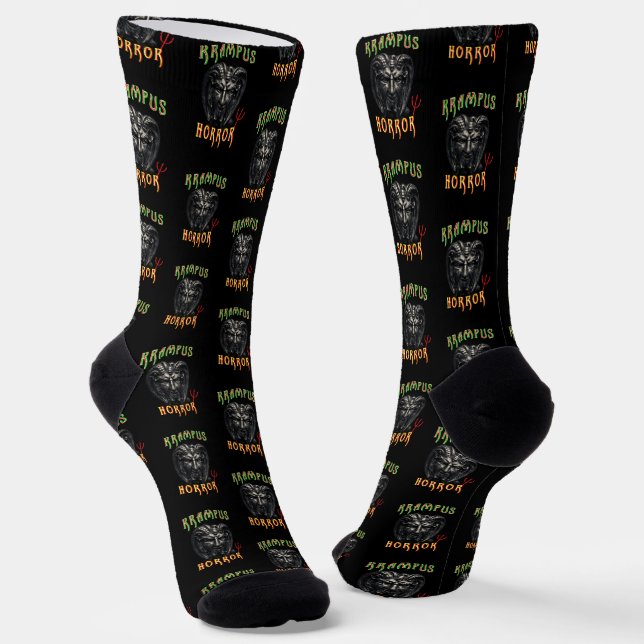 Krampus-Horror Socken (Gewinkelt)