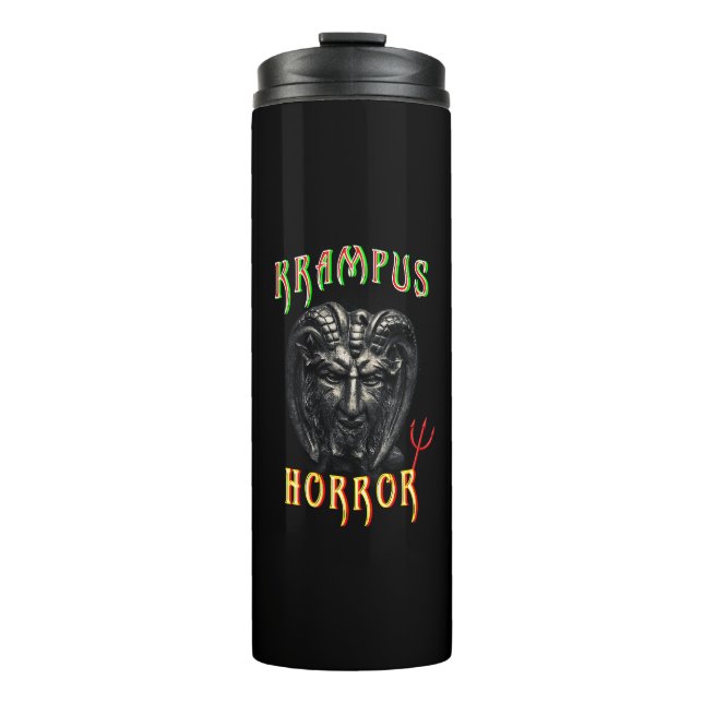 Krampus-Horror Thermosbecher (Vorderseite)
