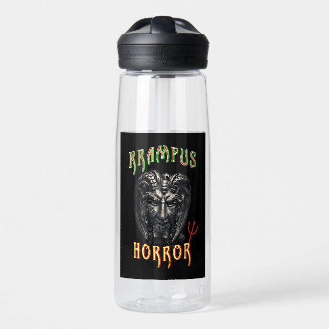 Krampus-Horror Trinkflasche (Vorne)