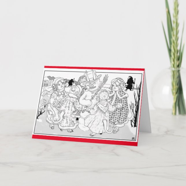 Krampus ist für jeden Geschmack! Feiertagskarte (Vorderseite)