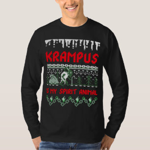 Krampus ist mein Geist Tier hässlich Weihnachtssüß T-Shirt