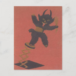 Krampus Jack-In-EIN-Box Postkarte