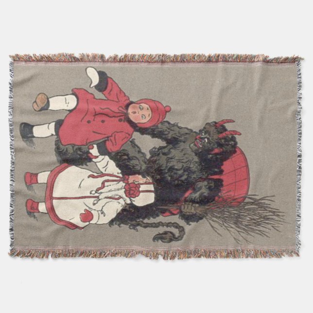 Krampus jagt Kinder Rute Decke (Vorderseite)