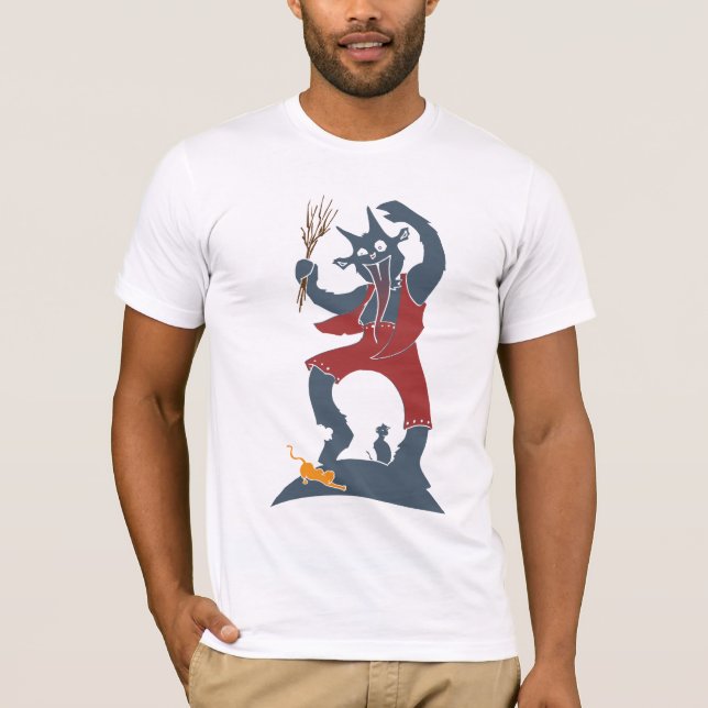 Krampus + Katzen T-Shirt (Vorderseite)