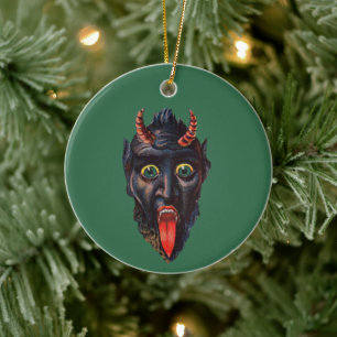 Krampus Keramik Ornament