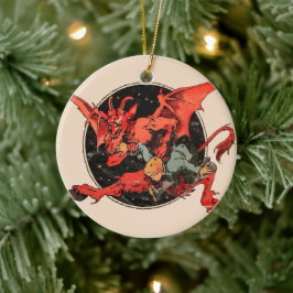 Krampus Keramik Ornament