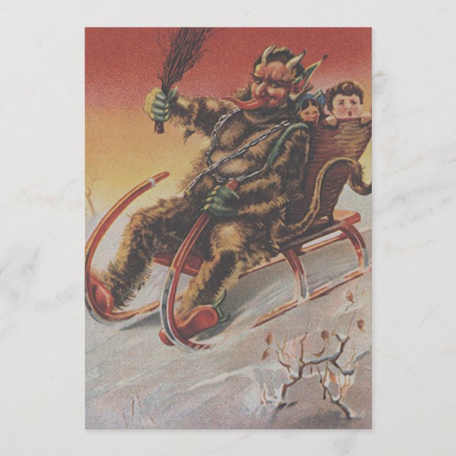 Krampus Kidnapping Children Sleigh (Vorderseite)