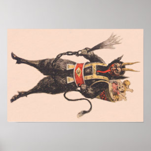 Krampus Kidnapping Children Switch Poster