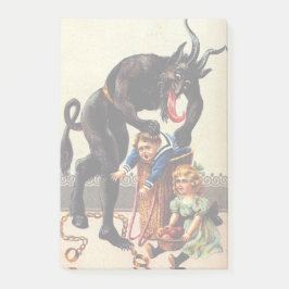 Krampus Kids Basket Weihnachtsfeiertag Weihnachtsg Post-it Klebezettel
