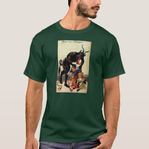 Krampus-Kinder-im-Korb-Feiertags-Weihnachts-Shirt T-Shirt