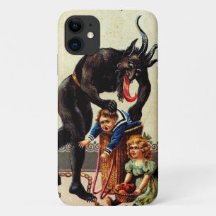 Krampus Kinder im Korb Weihnachten Vintage Festtag Case-Mate iPhone Hülle