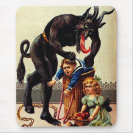 Krampus Kinder in Basket Weihnachtsfeiertag Mousep Mousepad