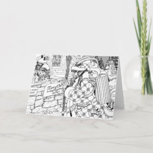 Krampus kommt feiertagskarte